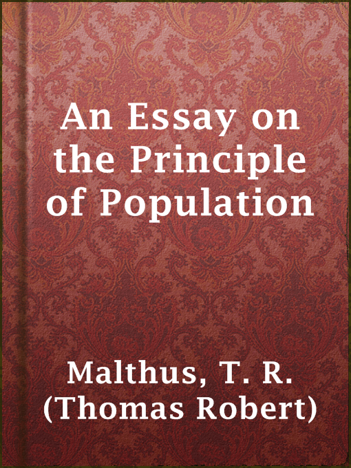 Cover image for An Essay on the Principle of Population